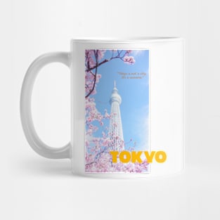 TOKYO STICKER Tokyo: where the neon lights dance with tradition Mug